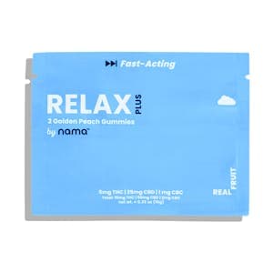 product image for 2pk Relax Plus Golden Peach Gummies THC/CBD/CBC 10mg