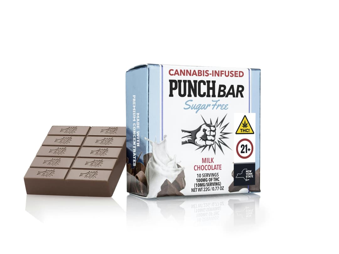 Milk Chocolate Sugar Free • Chocolate • 100mg - Punch Bar | Treehouse Cannabis