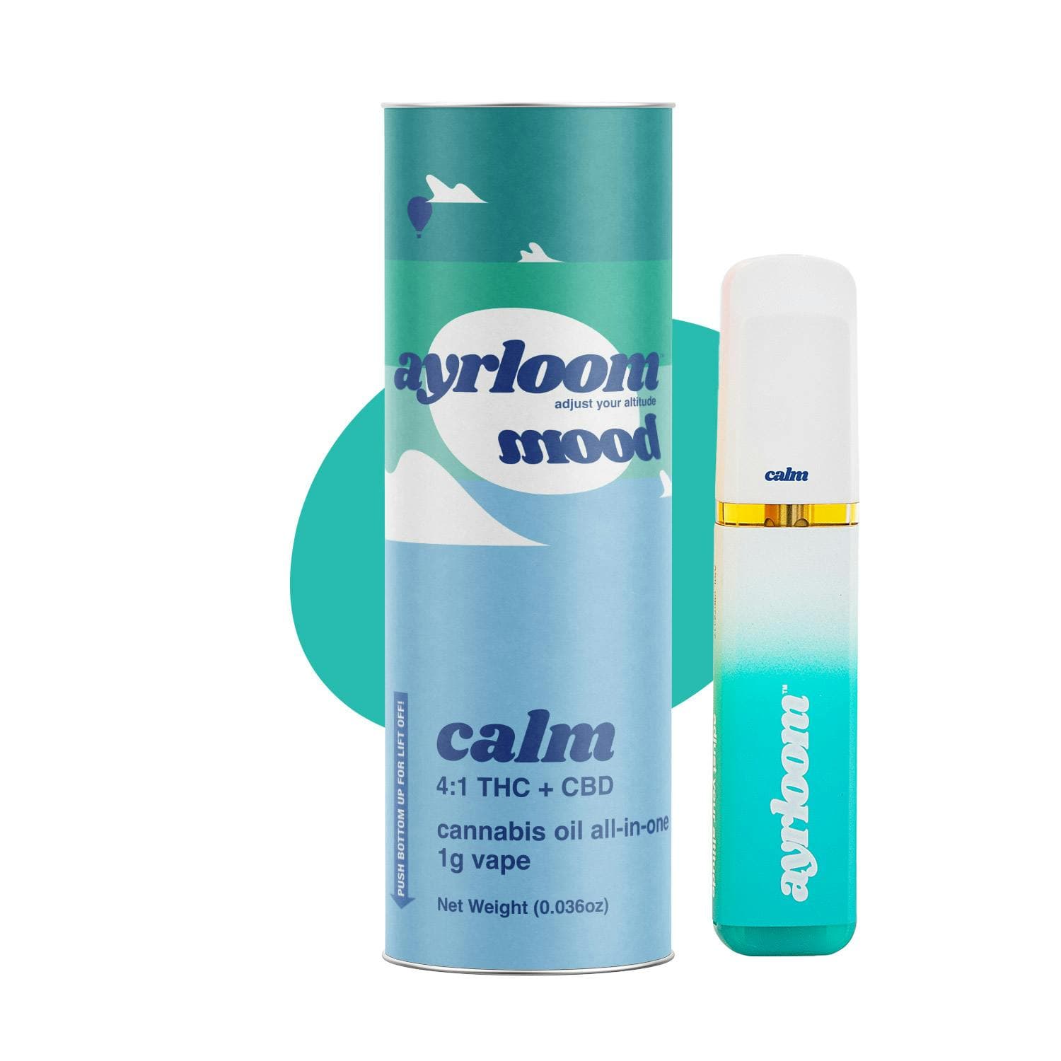 product image for Ayrloom Mood Calm AIO 1g THC : CBD