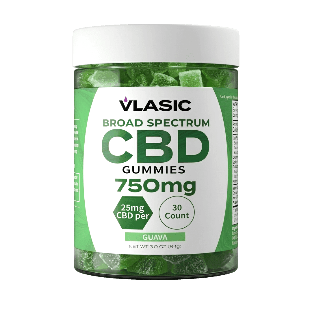 Guava - Broad Spectrum CBD Gummies • 30 count, 750mg - Vlasic Labs | Treehouse Cannabis