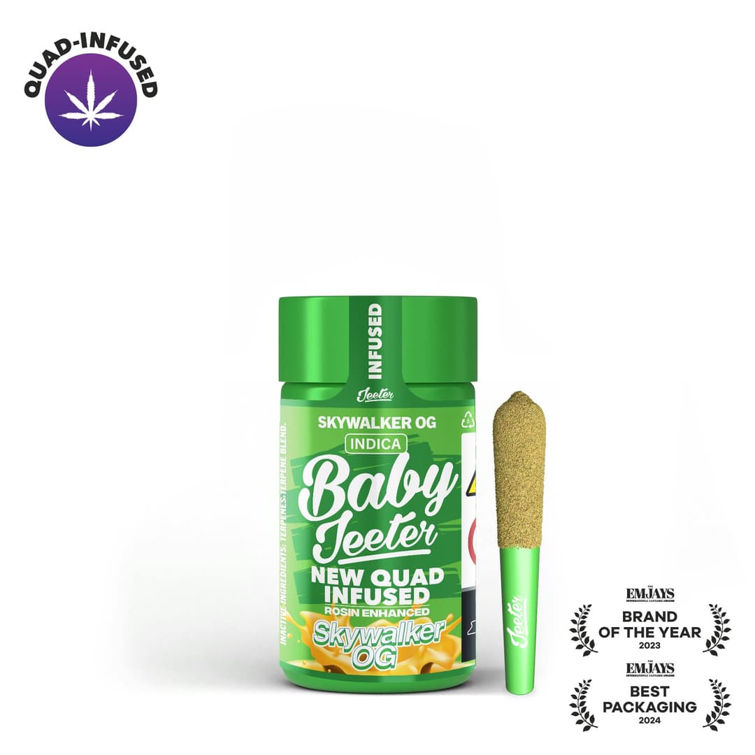 Skywalker OG Quad-Infused Baby Jeeter 5-pack • 2.5g - Jeeter | Treehouse Cannabis