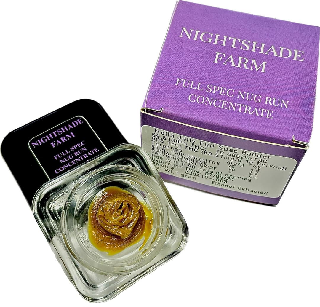 Hella Jelly • Badder • 1g - Nightshade Farms | Treehouse Cannabis