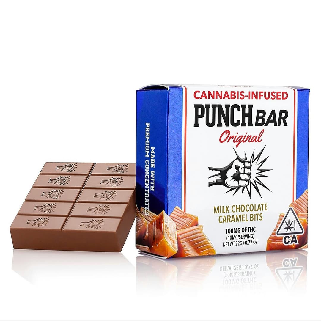 Milk Chocolate Caramel Bits • 100mg - Punch Bar | Treehouse Cannabis
