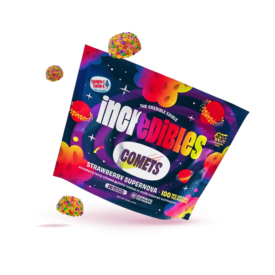 Strawberry Supernova Comets  •100mg - Incredibles | Treehouse Cannabis