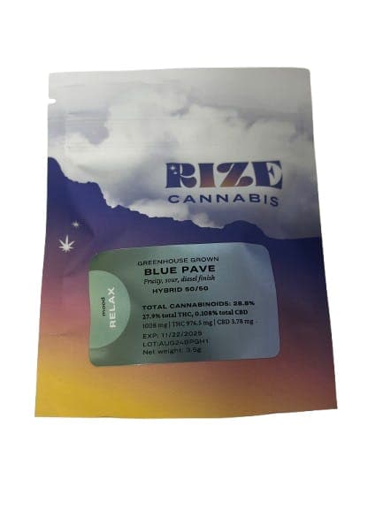 Blue Pave • Flower • 3.5g - Rize Cannabis | Treehouse Cannabis
