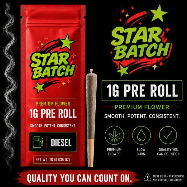 Diesel • Pre- Roll • 1g - Starbatch | Treehouse Cannabis