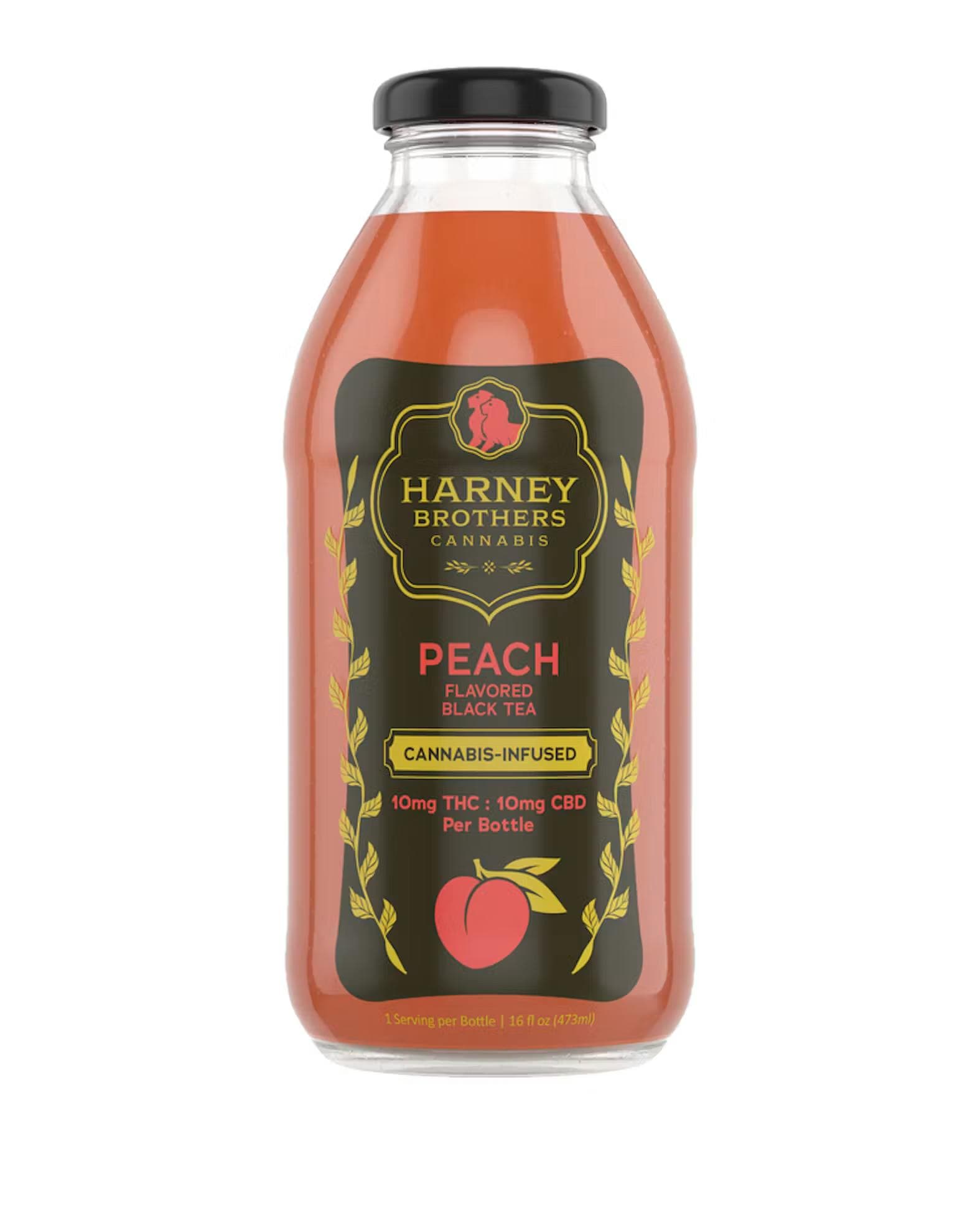 product image Peach Tea | 10mg THC / 10mg CBD | 16oz