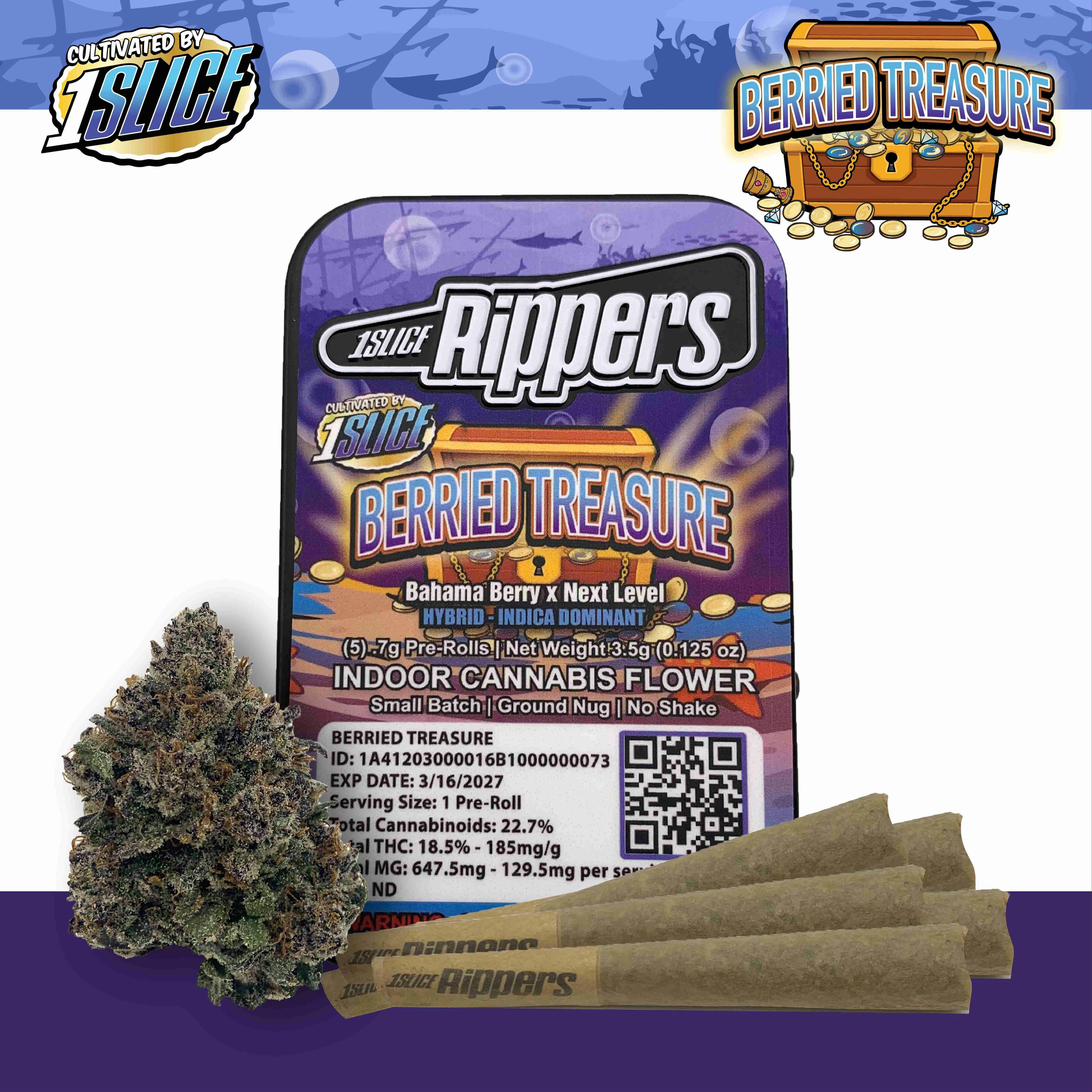 product image for Berried Treasure 5 Pack Pre-Rolls 3.5g