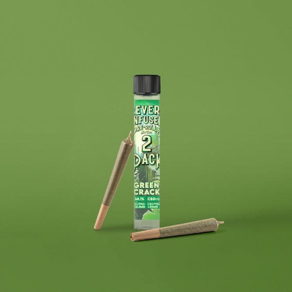 product image Green Crack | Infused  2pk Pre-Rolls | 1.5g