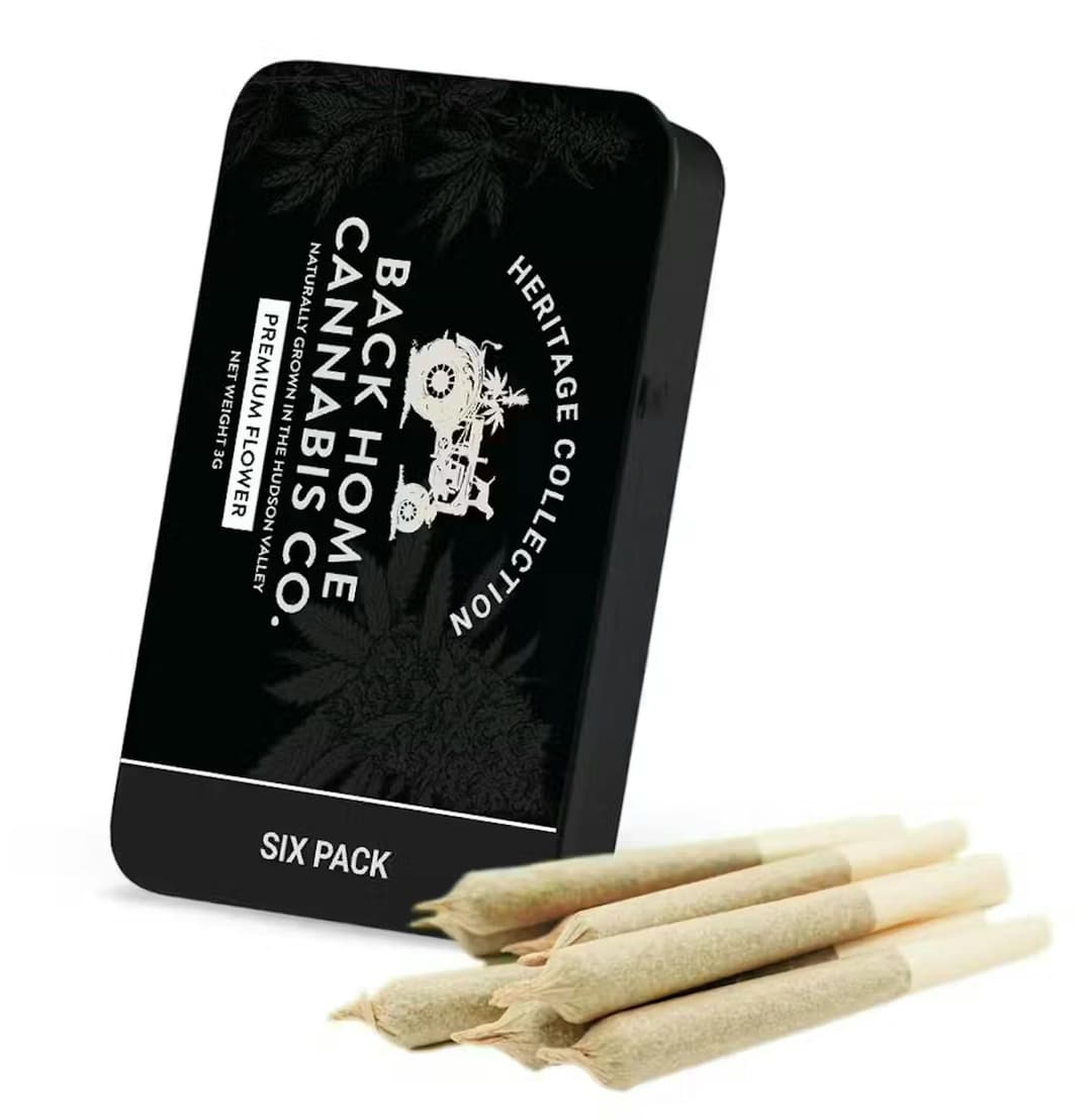 White Widow • 6 Pack Pre-rolls • 3G - Back Home Cannabis Co. | Treehouse Cannabis