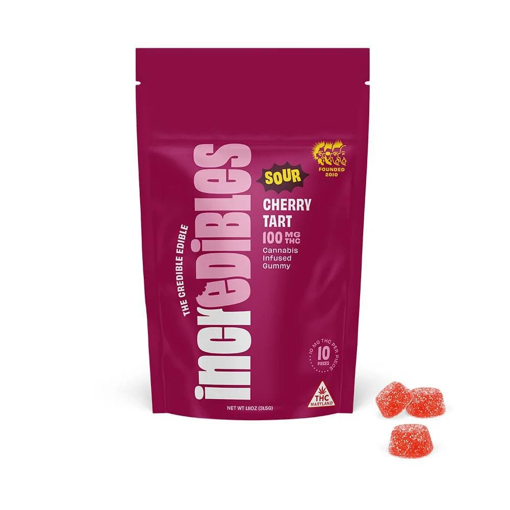 Sour Cherry Tart • Gummies • 10 Pack • Incredibles - Incredibles | Treehouse Cannabis