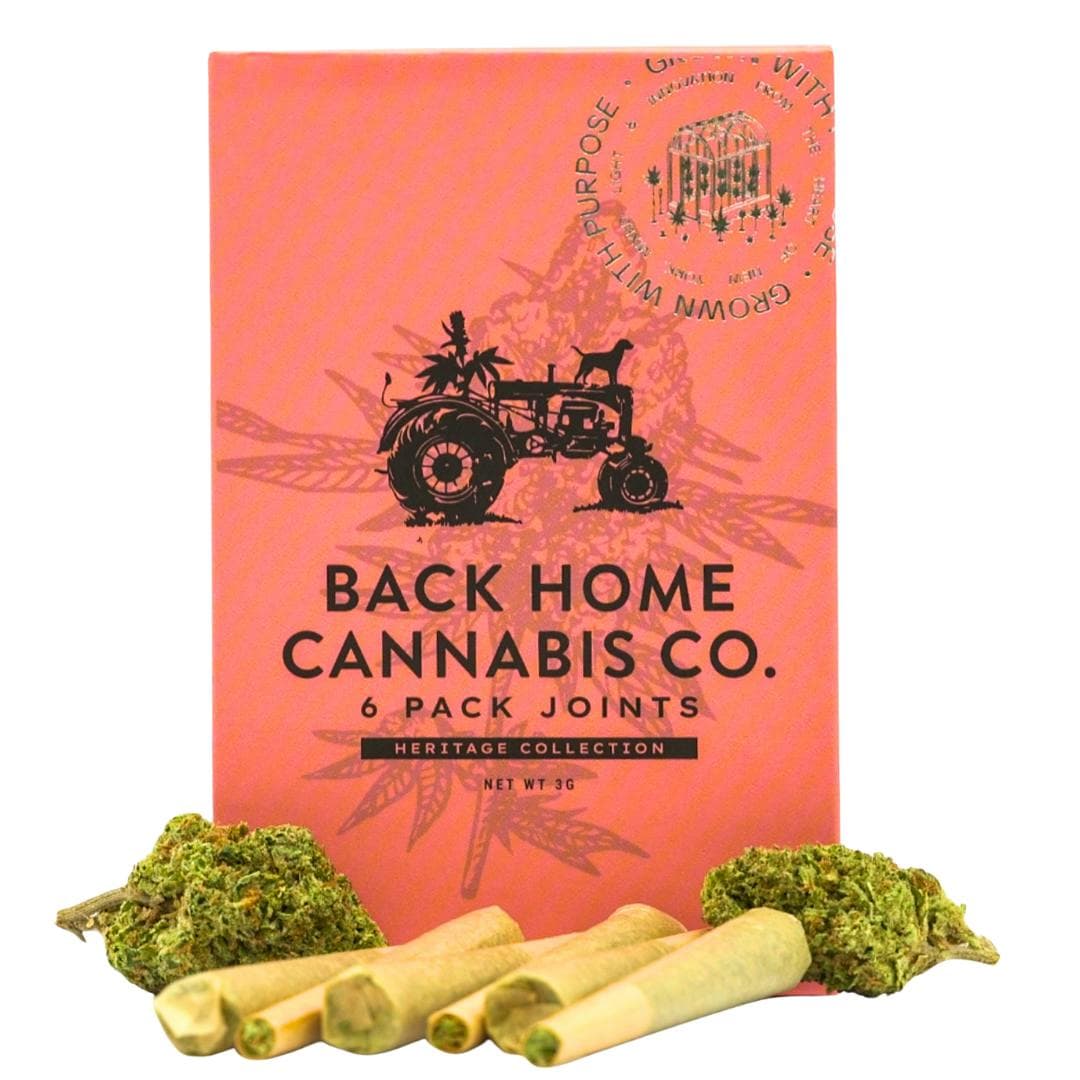 Trainwreck • 6 Pack Pre-Rolls • 3G - Back Home Cannabis Co. | Treehouse Cannabis