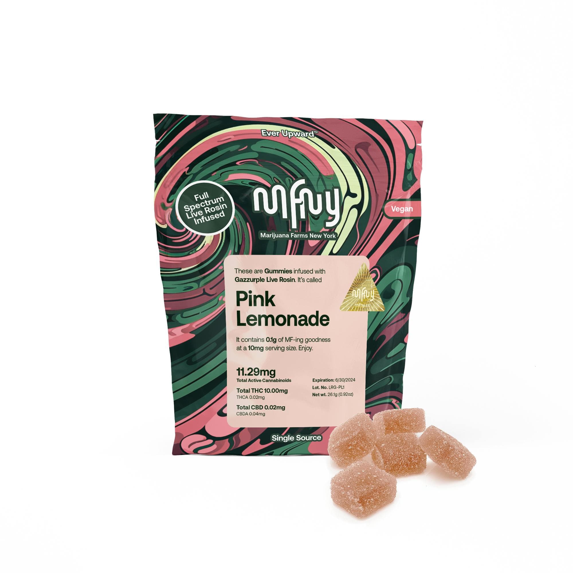 Pink Lemonade Live Rosin Gummies - MFNY