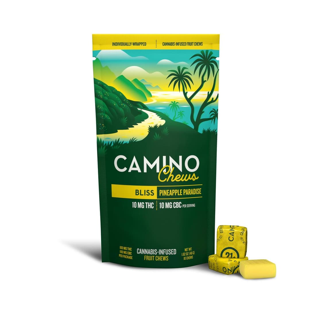 Pineapple Paradise 'Bliss' Camino Chews 10mg THC: 10mg CBC [10pk] - Camino | Treehouse Cannabis
