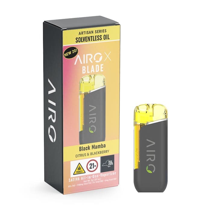 Black Mamba • AiroX Blade Solventless Vape  • 2g - Airo | Treehouse Cannabis
