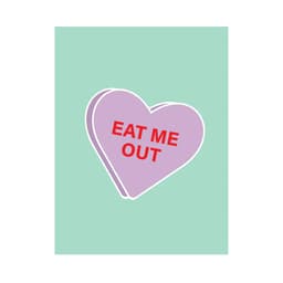 Eat Me Out Naughty Greeting Card