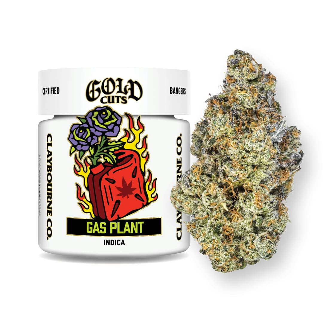 Gas Plant Gold Cuts • Flower • 3.5g - Claybourne Co. | Treehouse Cannabis