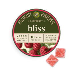 Raspberry "Bliss" | 10 pack Gummies | 100mg