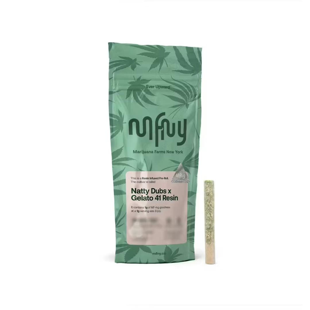 Natty Dubs x Gelato 41 Resin Infused • MFNY • Pre-Roll - MFNY | Treehouse Cannabis
