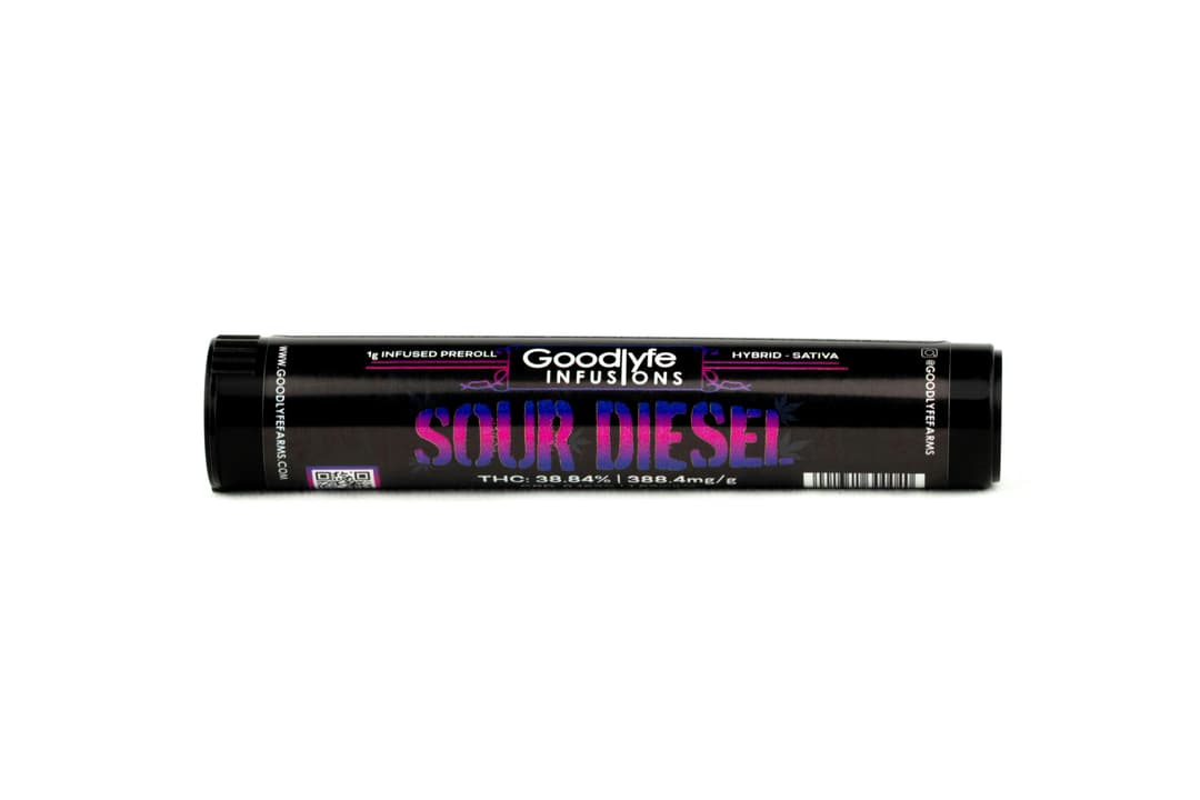 Sour Diesel • Infused Pre-roll • 1g - Goodlyfe | Treehouse Cannabis