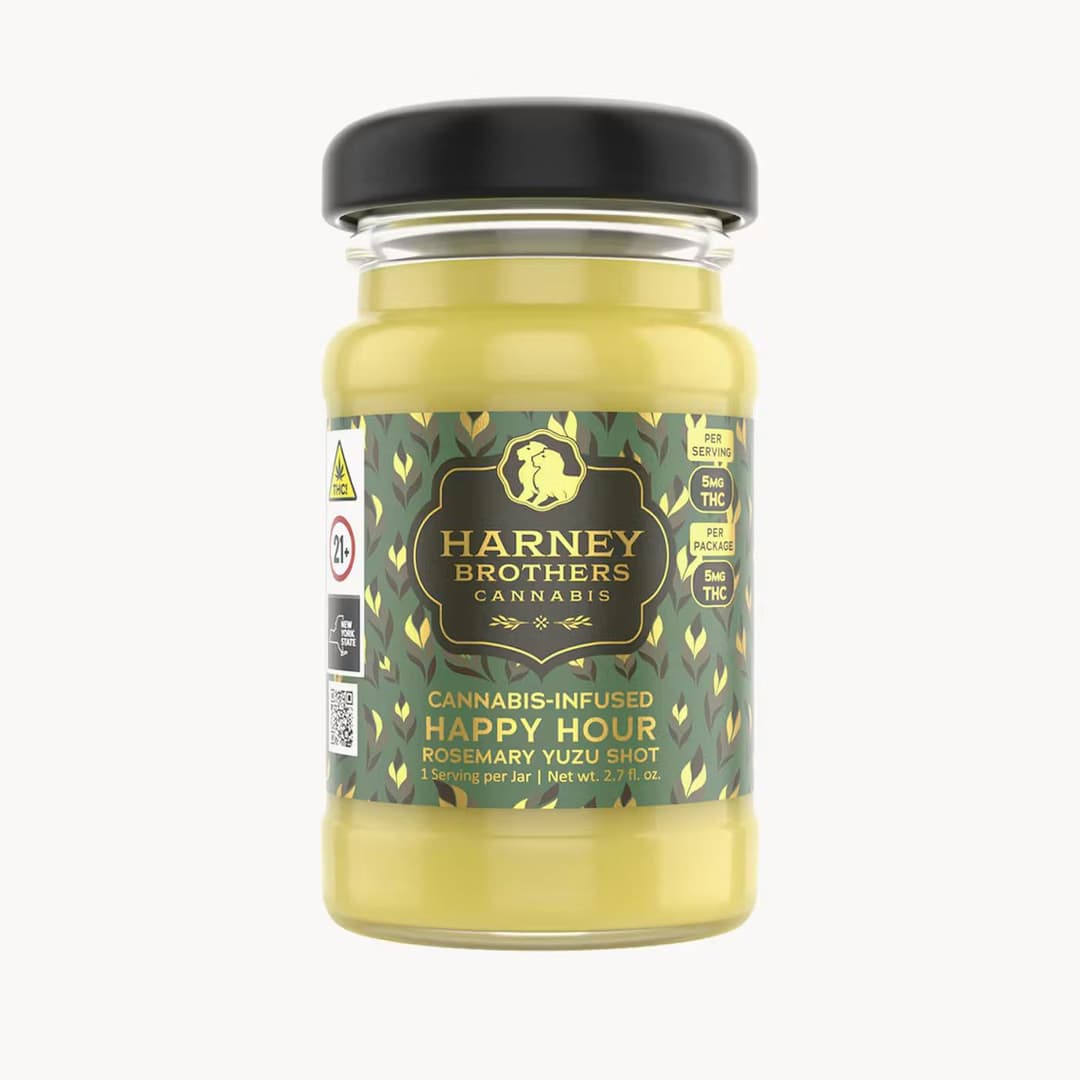 Happy Hour Rosemary Yuzu Shot • 5mg THC • 2oz - Harney Brothers Cannabis | Treehouse Cannabis