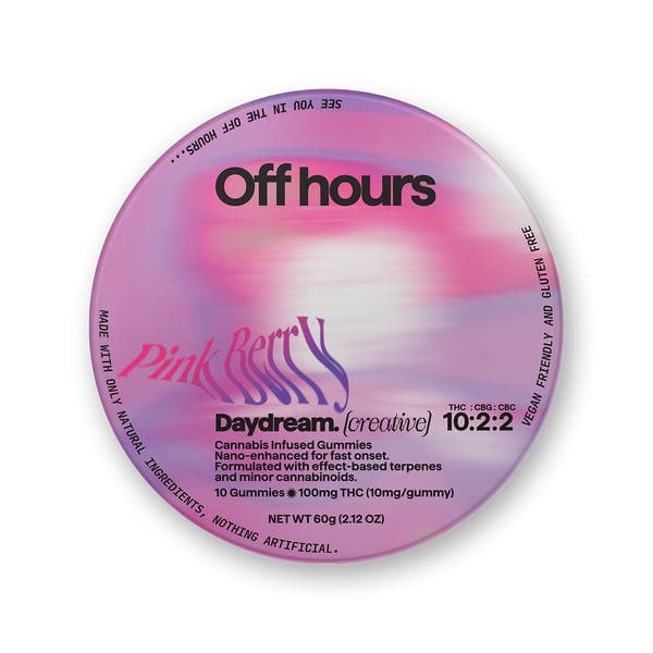 product image for Pink Berries "Daydream" 100mg THC 20mg CBG 20mg CBC 140mg