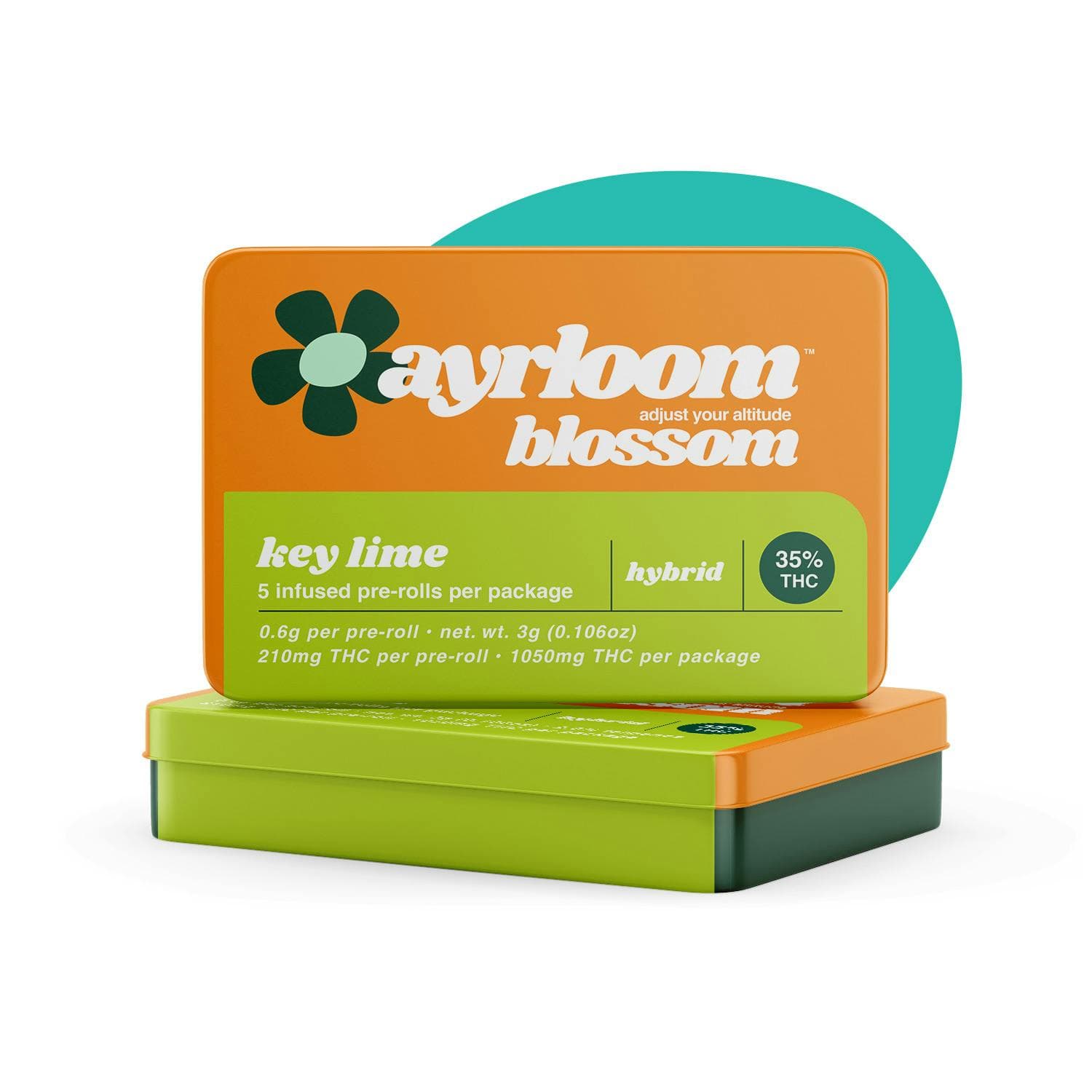 ayrloom Key Lime Infused Pre-Roll 5 Pack 3g - ayrloom