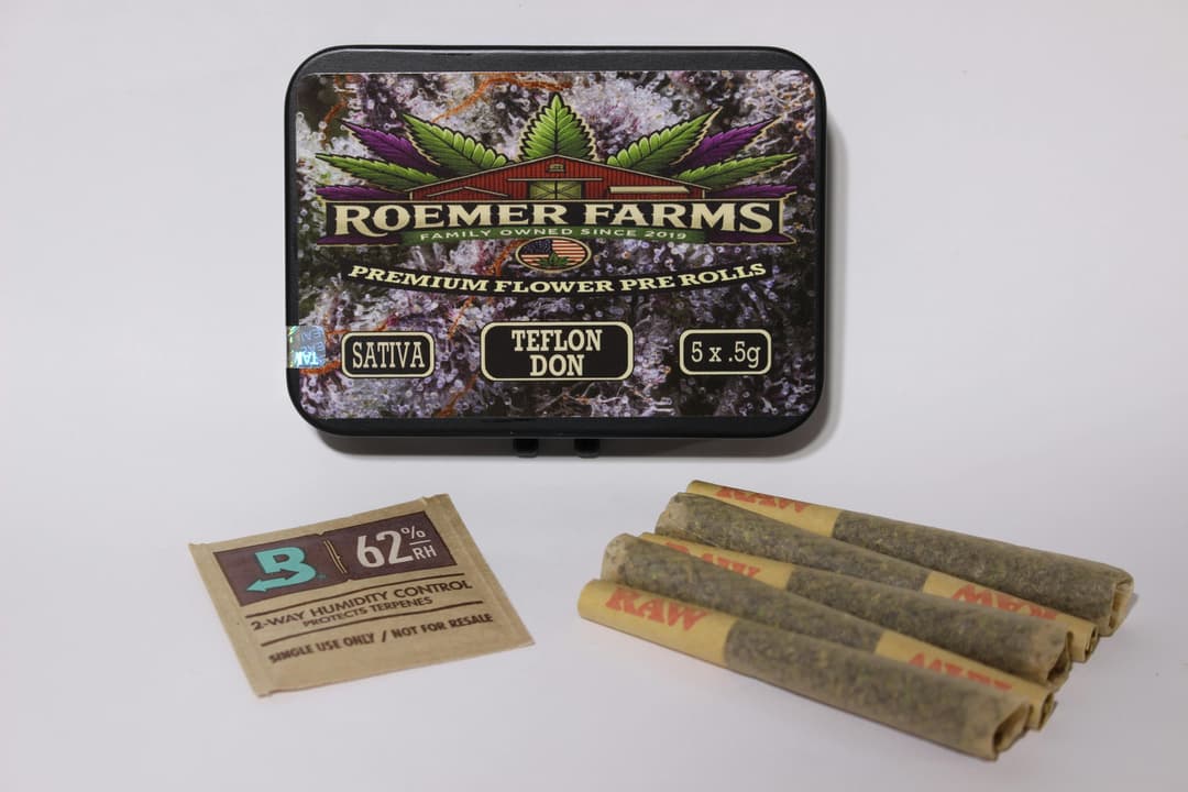 Teflon Don • 5pk Pre-rolls • 2.5g - Roemer Farms | Treehouse Cannabis