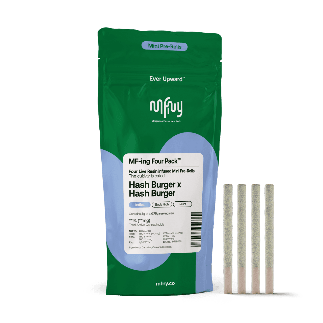 product image for Hash Burger x Hash Burger 4pk Pre-Rolls 3g