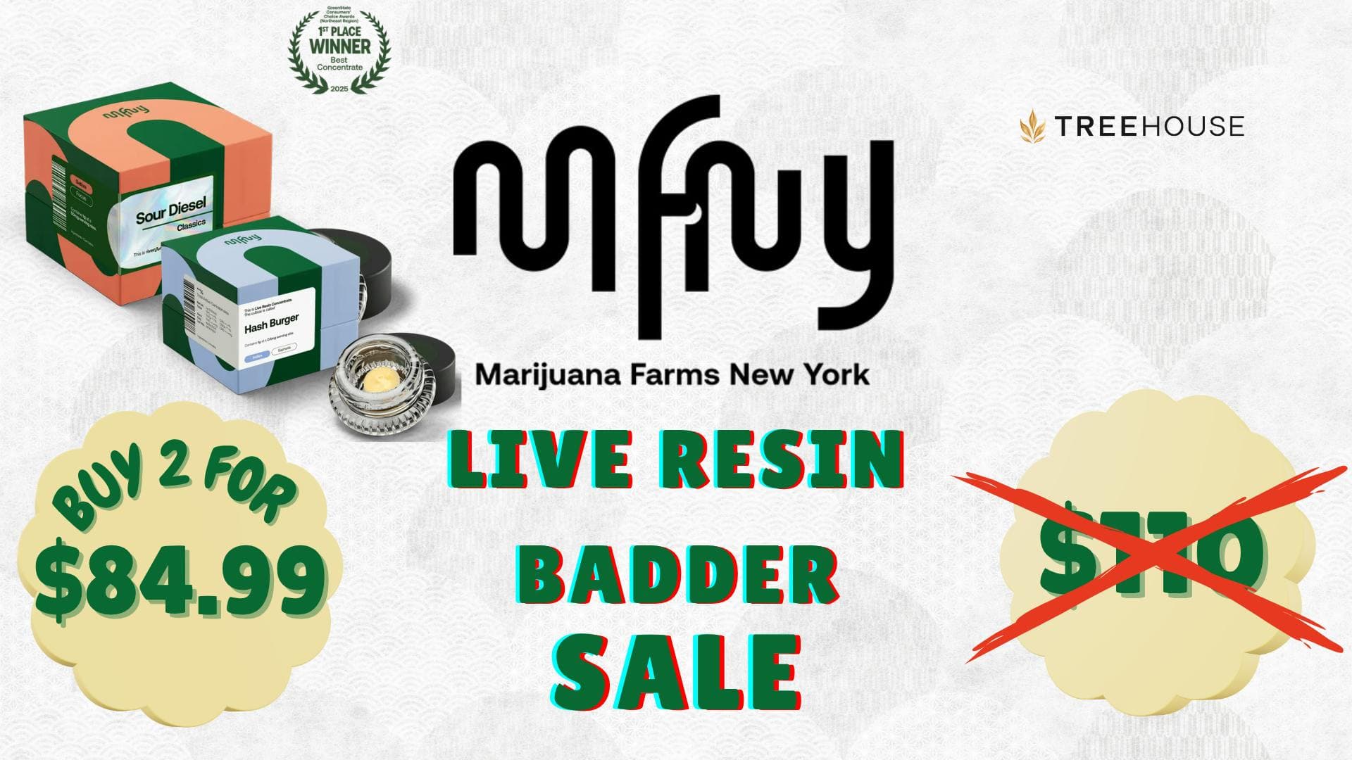 MFNY Live Resin Badder – 2 for $84.99
