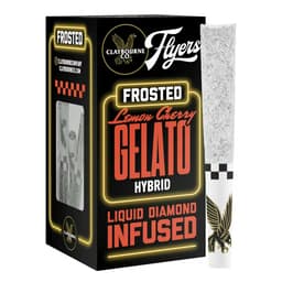 Lemon Cherry Gelato | Diamond Frosted Flyers Pre-Rolls | 5 Pack | 2.5g