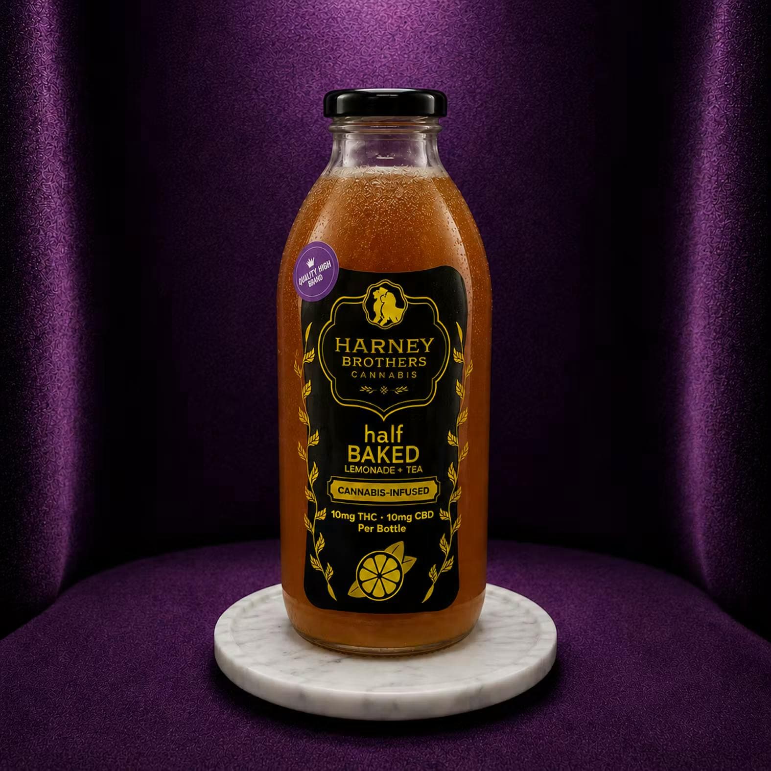 product image Half Baked Lemonade + Tea | 10mg THC / 10mg CBD | 16oz