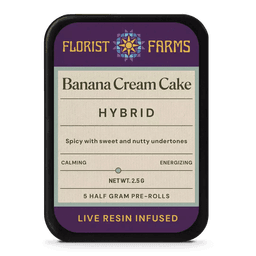 Banana Cream Cake • 5 Pack infused Pre-Rolls • 2.5g