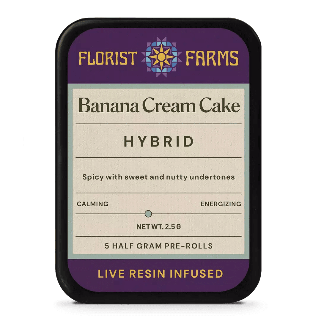 product image Banana Cream Cake • 5 Pack infused Pre-Rolls • 2.5g