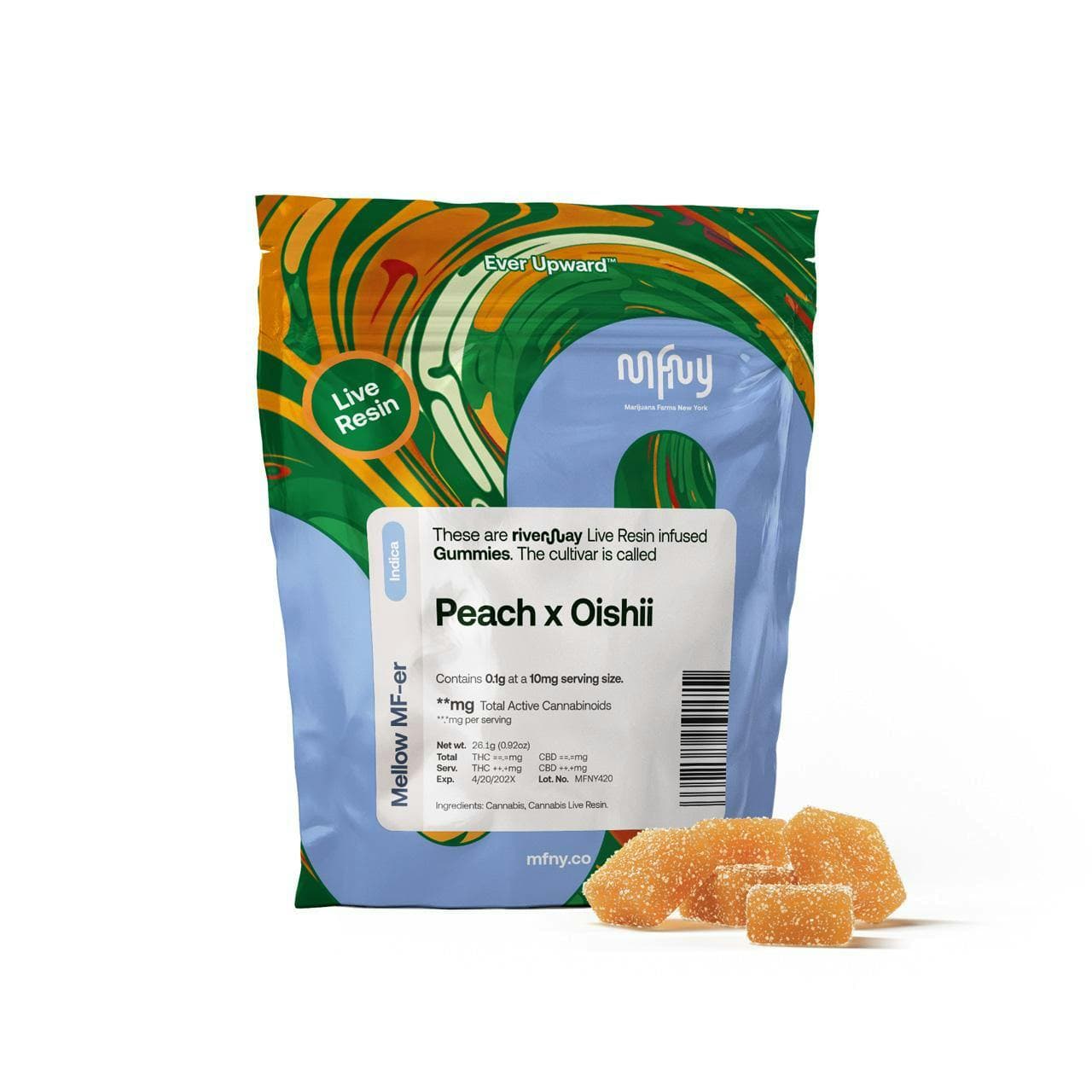 product image for Peach x Oishii Live Resin Gummies 10 pk