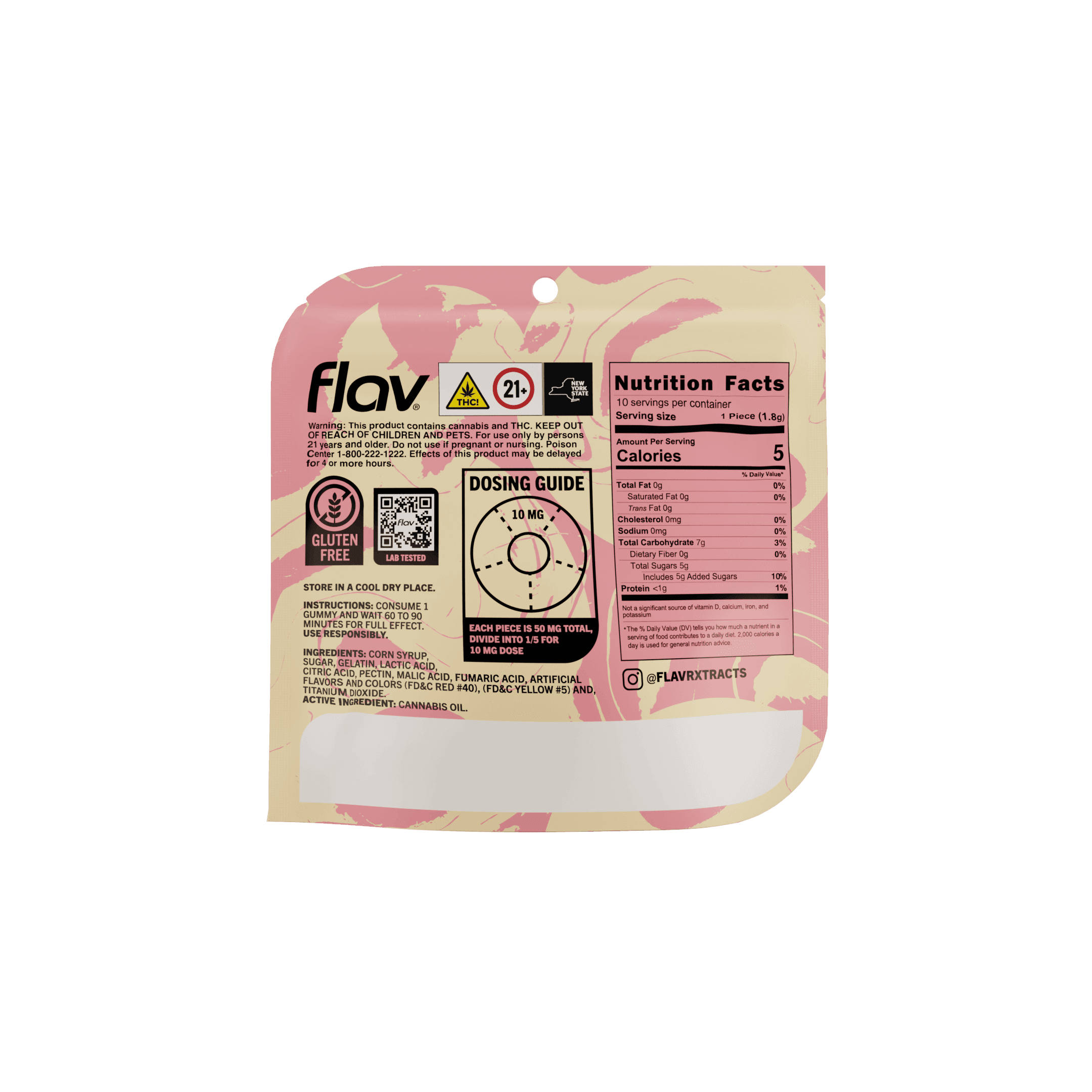Peach Mega Rings - 100mg - Flav