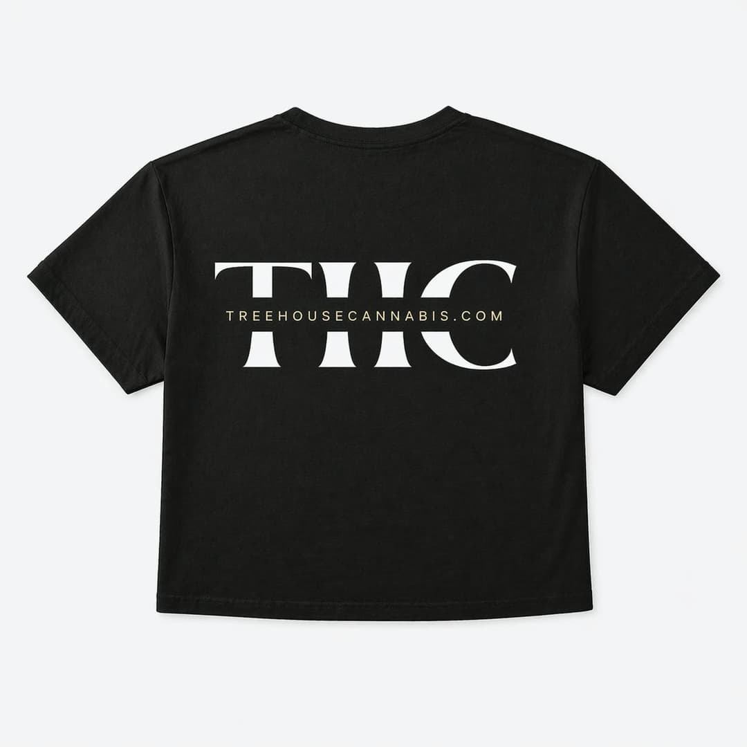 I Love NY Black Crop Top T-Shirt - Treehouse Cannabis | Treehouse Cannabis