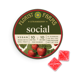 Strawberry 1:1 THC | CBG | 10 pack | 100mg