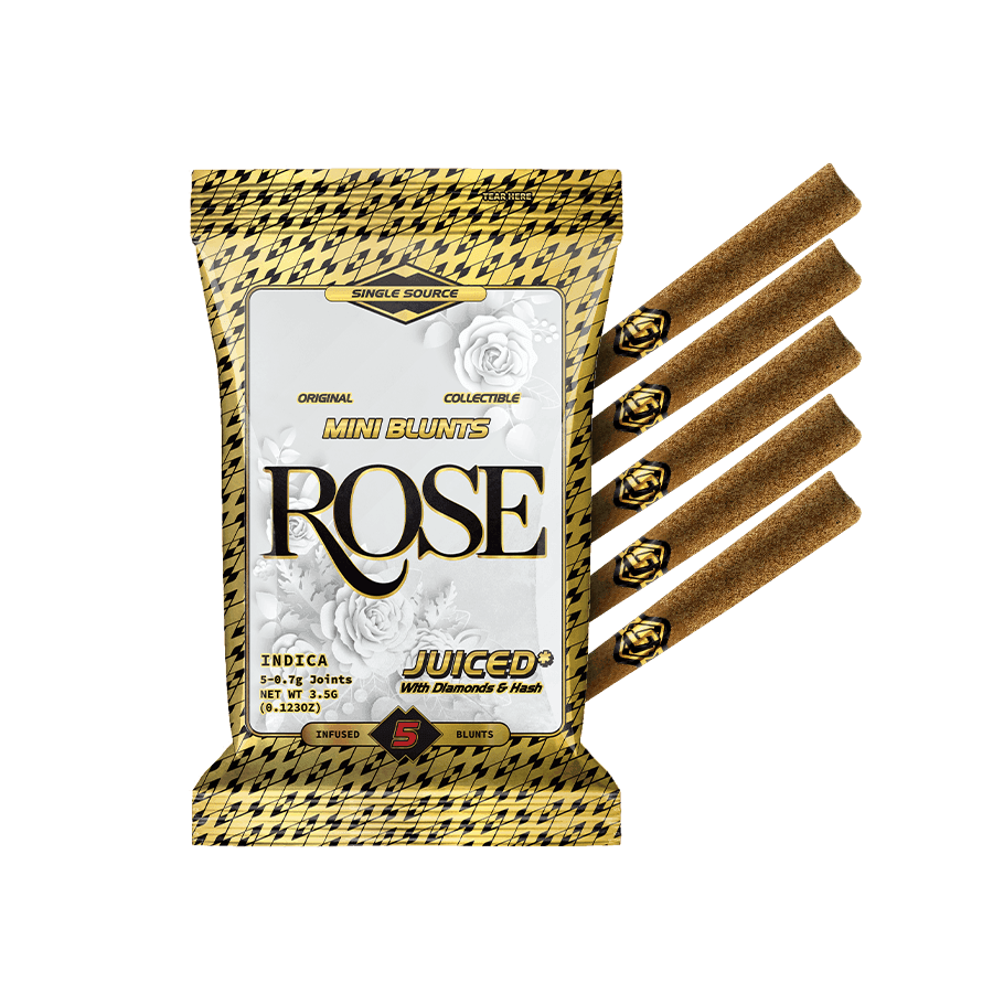 Rose • Infused Mini blunts 5 Pack • Juiced •  3.5g - Sluggers | Treehouse Cannabis