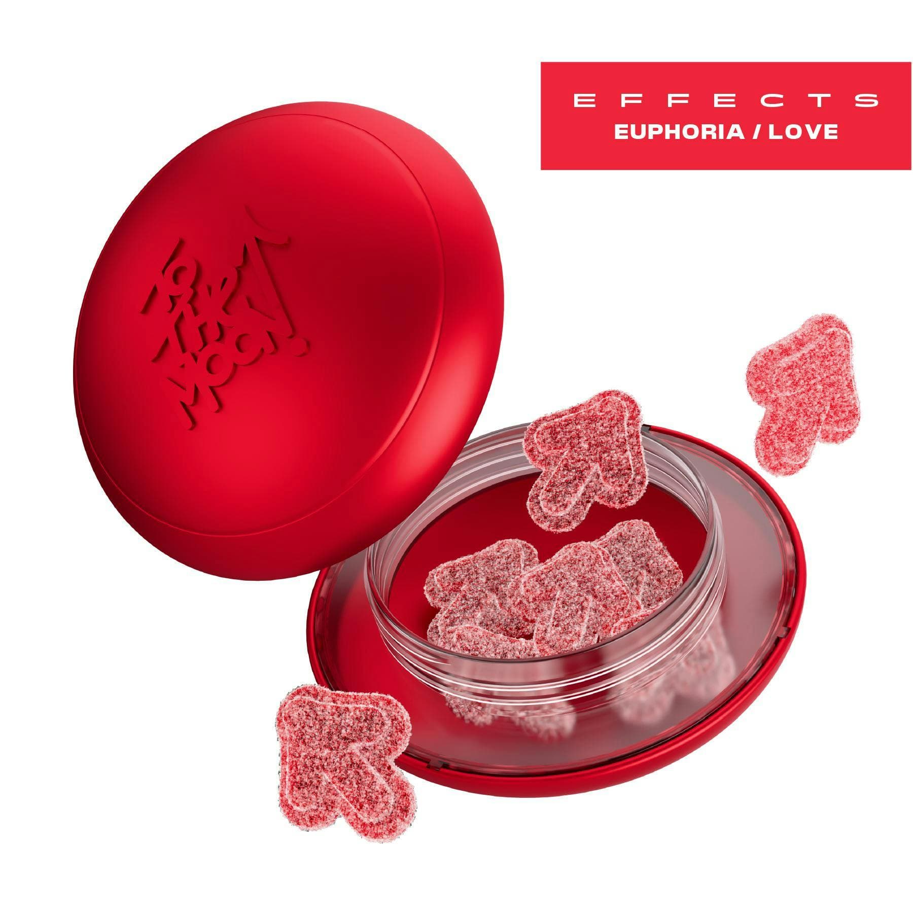 product image Strawberry Space Jam Euphoria / Love Effect Gummies • 10 Pack • 100mg