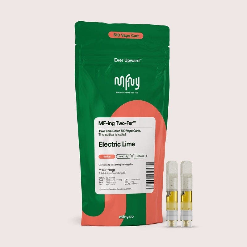 product image for Electric Lime Live Resin 510 Cart Two-Fer .5g 2pk