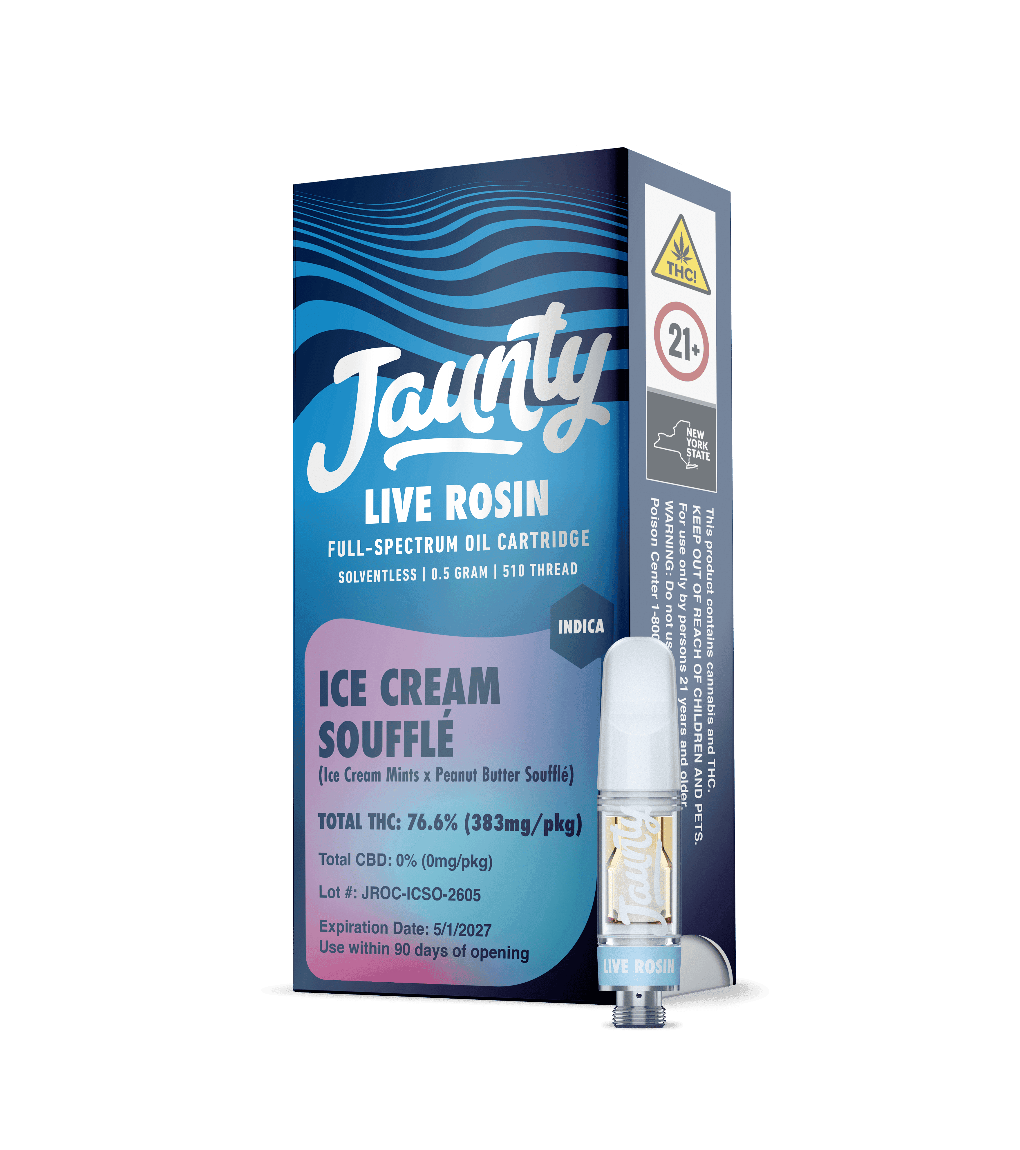 product image for Ice Cream Soufflé Cartridge Live Rosin Indica 0.5g
