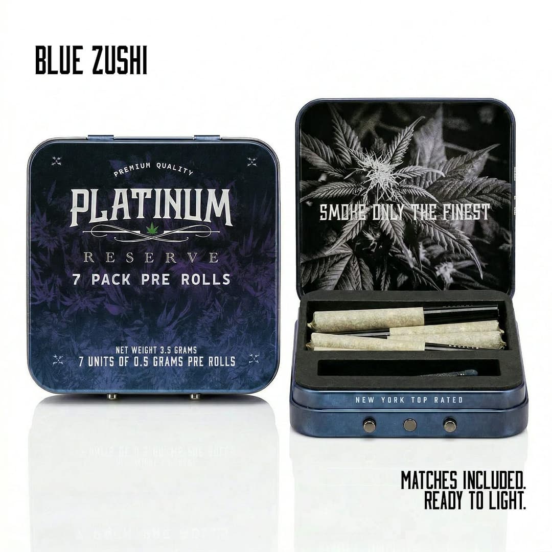 Blue Zushi • 7 Pack Pre-rolls  • 3.5g - Platinum Reserve | Treehouse Cannabis