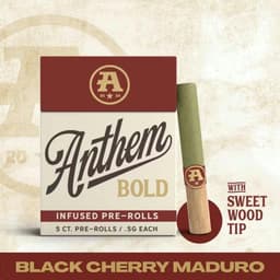 Black Cherry Maduro • Wood Tip Infused 5 pack Pre-Roll • 2.5g