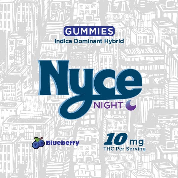 Blueberry Live Rosin Gummies 10 pack 100mg - Nyce