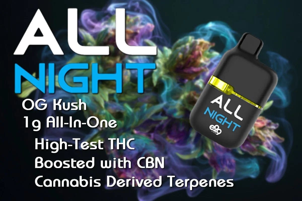 product image for OG Kush "All Night" Disposable Vape 1g