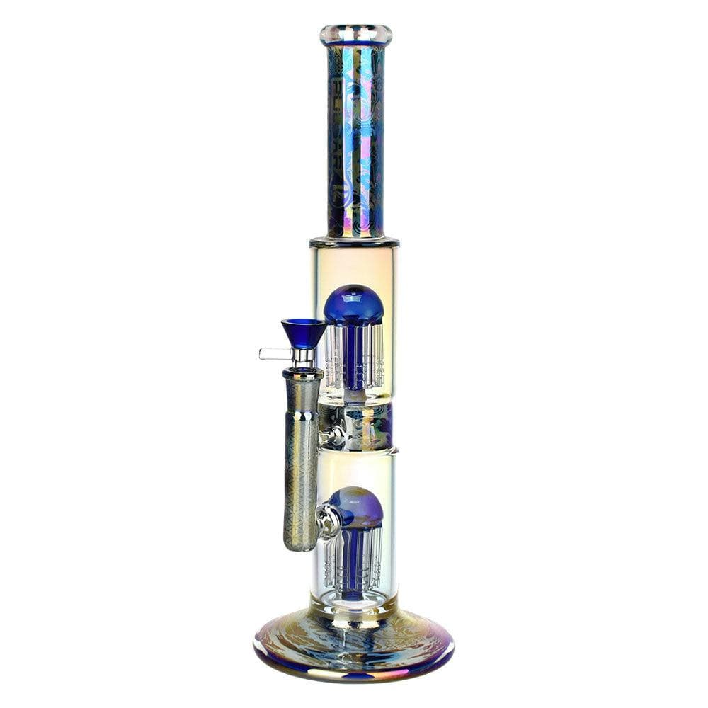 Pulsar Dub Chamber Electro Etched Water Pipe • 13.75" • 14mm F -  | Treehouse Cannabis