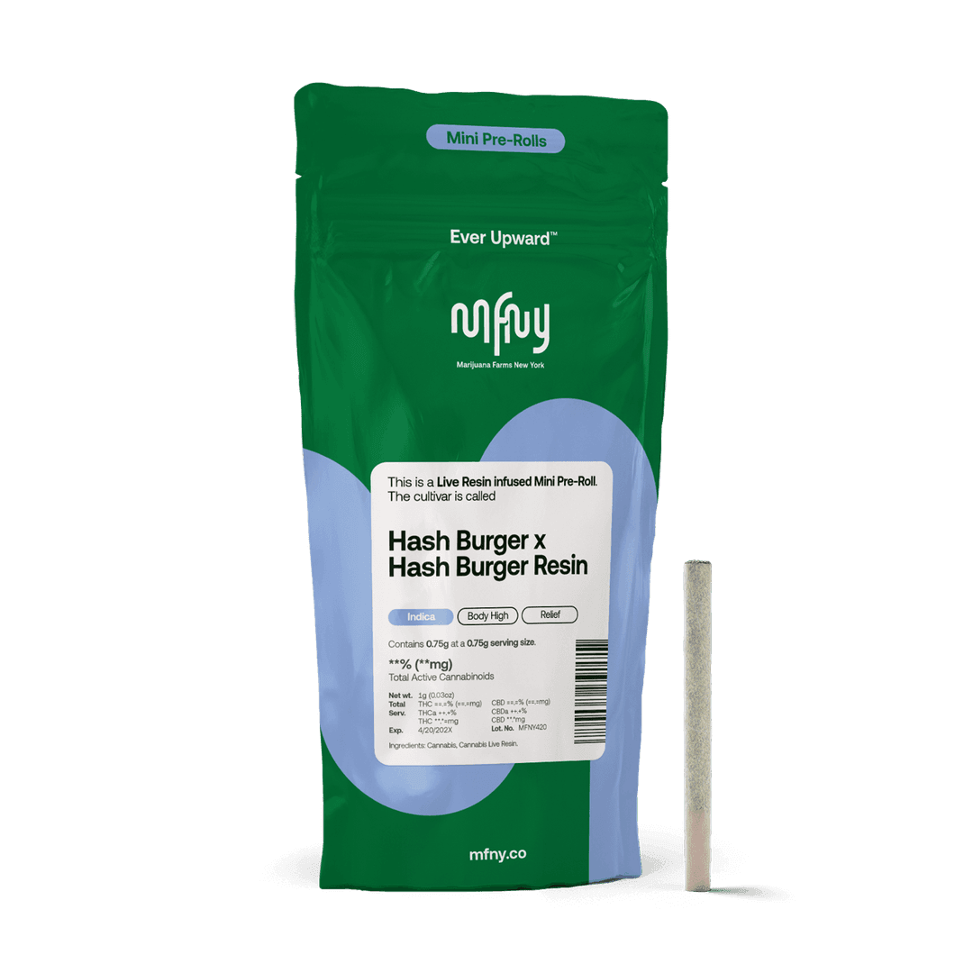 Hash burger X Hash Burger Resin • Resin Infused Pre-Roll • .75g - MFNY | Treehouse Cannabis