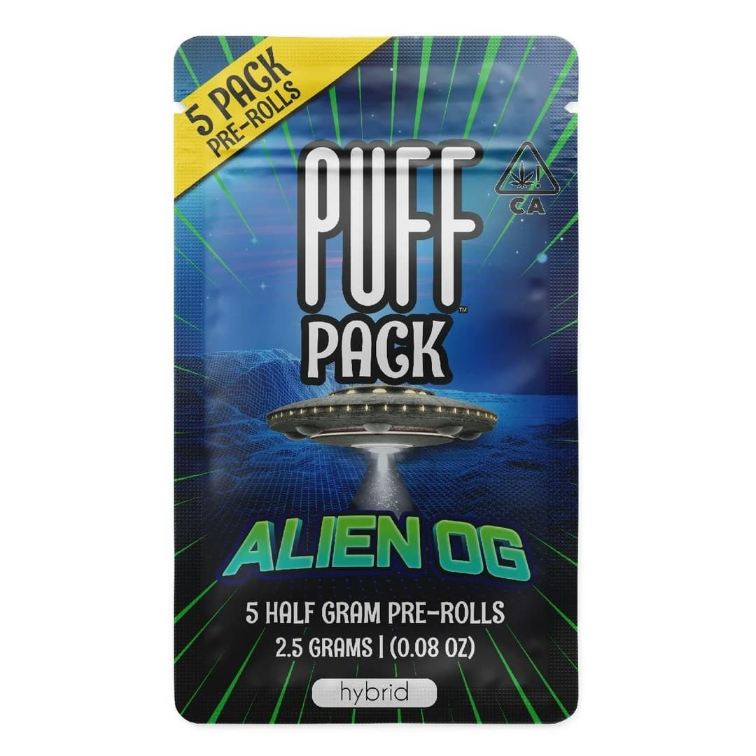 Alien OG • 5 pack Pre-Rolls • 2.5g - PUFF | Treehouse Cannabis