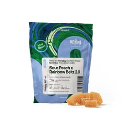 Sour Peach x Rainbow Beltz 2.0 | Gummies | 10 Pack | 100mg